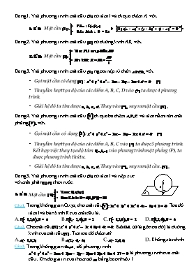 Hình 12 - Phương trình mặt cầu